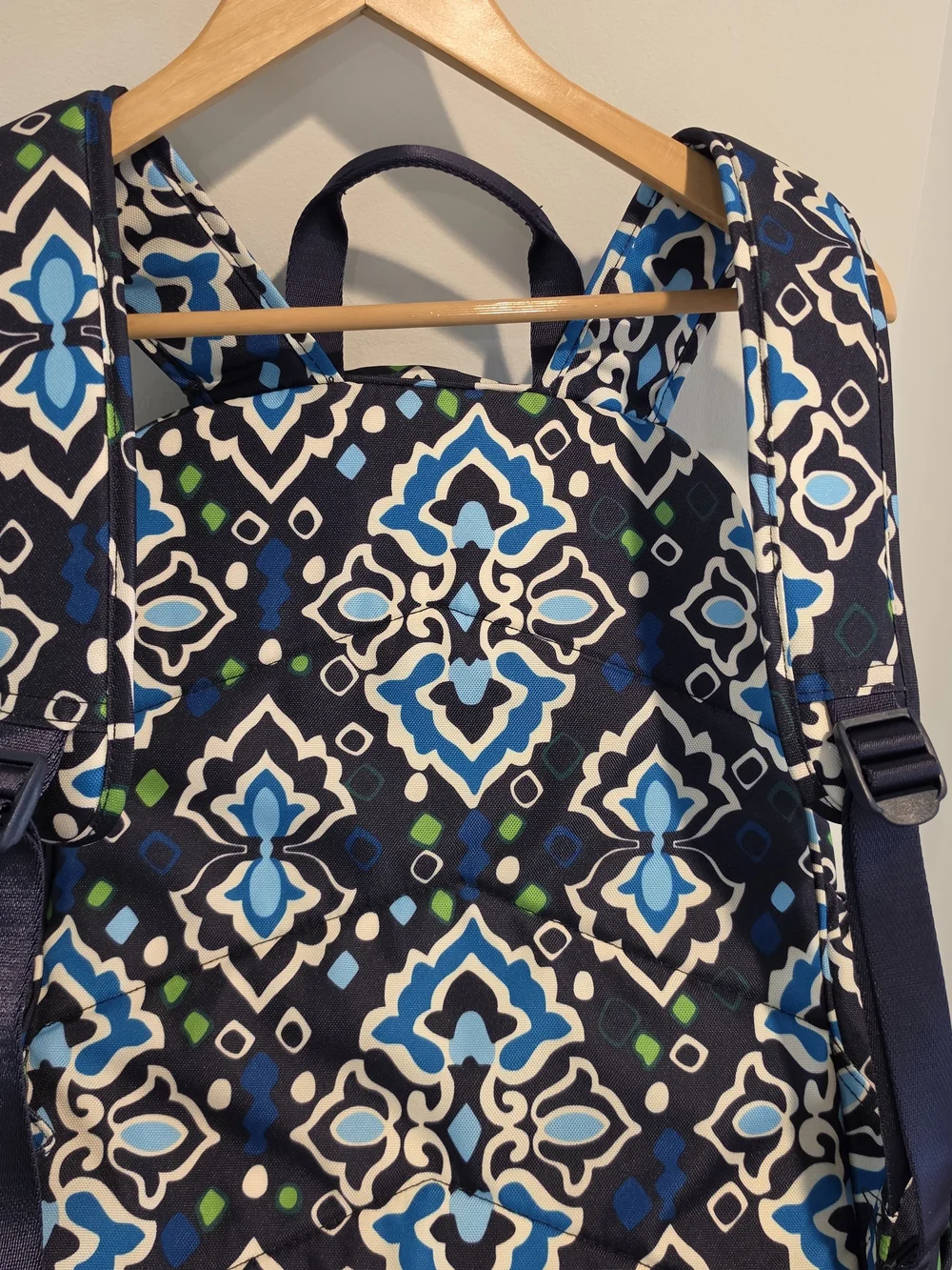 Vera Bradley Backpack in Ink Blue Pattern NWOT
